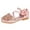 Pink, variant on MIASHUI Girls Dress Shoes Bowknot Glitter Princess Party Shoe Low Heels Mary Jane Sandals,Pink,2.5-3 Years