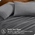 thumbnail image 3 of Bare Home Microplush Fleece Sheet Set - Ultra Soft - Deep Pocket - Queen, Gray, 3 of 7