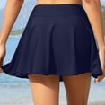 thumbnail image 4 of vigerkar 2025 Summer Women Swim Skirt Tummy Control Swimsuit Skirt High Waisted Bathing Suit Bottom Navy, L, 4 of 4