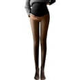 thumbnail image 1 of Mallas premamá: leggings opacos y cálidos para el embarazo, cintura alta, poliéster elástico para todos los trimestres, 1 of 8