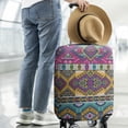 thumbnail image 2 of Yellow Geometric Boho Pattern Luggage Cover Fashion Suitcase Cover Baggage Covers Fit 25-28 Inch Luggage (Go Travel), 2 of 5