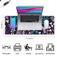 thumbnail image 5 of Fashionable Large Mouse Pad - Black Flower Design, Extended Gaming Mousepad 31.5 x 11.8 Inch - Chic Desktop Decor for Men & Women - Useful Office Accessory for Laptop & Keyboard, 5 of 7