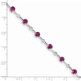 thumbnail image 2 of 925 Sterling Silver Pink Tourmaline Bracelet Gemstone, 2 of 6