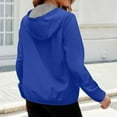 thumbnail image 7 of Women's Lightweight Rain Jackets Hooded Outdoor Windproof with Pockets Fall Essential​​, 7 of 7