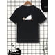 thumbnail image 3 of Camiseta con estampado de pato de dibujos animados para hombre, camisetas, top, 3 of 6
