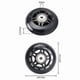 thumbnail image 5 of 4 Pack Inline Skate Wheels Indoor/Outdoor Replacement Wheel with Bearings 70mm,Black, 5 of 5