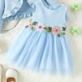 thumbnail image 6 of Mnyotv Baby Girl Tutu Dress with Cardigan Headband 3Pcs Set Floral Mesh Dresses Birthday Outfits for Girls Size 12-18Months, 6 of 6