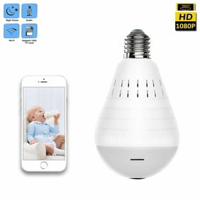 Light Bulb Camera 960p Wifi Security Camera Hd Wireles Ip Led Cam Home Surveillance Cameras Motion Detection Night Vision Light Bulb Camera Walmart Com Walmart Com