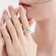 thumbnail image 2 of Anillo Ovalado Verde Oliva para Mujer Anillo Lleno de Luz Anillo de Joyería de Moda Anillo de Mujer de Moda y Versátil, 2 of 8