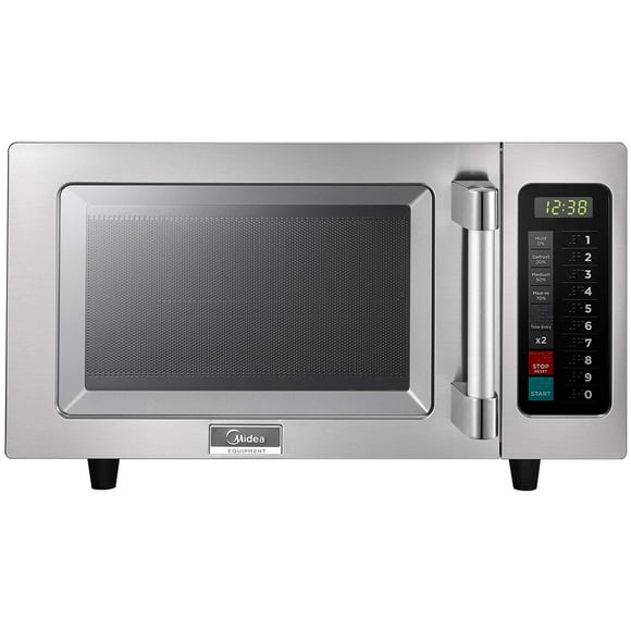 Midea Equipment 1025F1A Stainless Steel Countertop Commercial Microwave Oven, 1000W