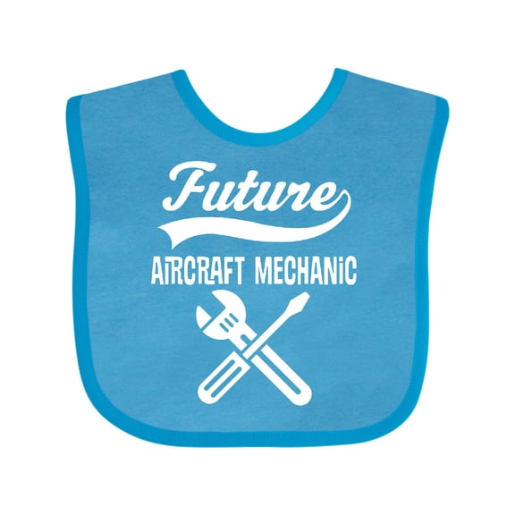 Inktastic Future Aircraft Mechanic Childs Occupation Boys Baby Bib