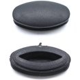 thumbnail image 4 of 20 protectores de suelo de madera dura, 15 x 30 mm, tapones de plástico ovalados, tapa de extremo de tubo para silla, mesa, taburete, patas, color negro, 4 of 5