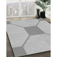 thumbnail image 2 of Ahgly Company Indoor Rectangle Patterned Gray Goose Gray Area Rugs, 6' x 9', 2 of 6