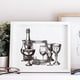 thumbnail image 5 of Juego de 3 calcomanías para muebles y manualidades con diseño de copas de vino (6 x 12 pulgadas, blanco y negro). Incluye 1 espátula., 5 of 9