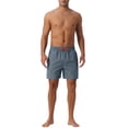 thumbnail image 2 of INSPIRE CHIC Mens Casual Summer Elastic Waist Drawstring Mesh Lining Swimming Beach Shorts 28 Gray, 2 of 5