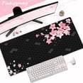 thumbnail image 1 of Pink Cherry Blossoms Mousepad Home Computer Table Large Pc Mouse Pad Art Sakura Keyboard Mause Rug Desk Mat Office Accessories, 1 of 5