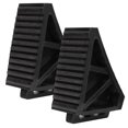 thumbnail image 2 of 2Pcs 23.5x17.5x11.5cm Car Truck Wheel Tire Chock Stop Block Rubber Curb Ramp with Hand Grip, 2 of 8