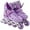 Purple, variant on YYW Kids Inline Skates with Light Up Wheels,4-Size Adjustable Roller Skates for Girls(Pink,M)