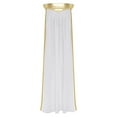thumbnail image 4 of Sxiwei Jupe Maxi Cosplay Égyptienne pour Femmes avec Fente Haute pour Halloween et Fêtes Rave Blanc 3TG, 4 of 5