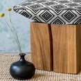 thumbnail image 3 of Geometric Fluffy Throw Pillow Cushion Cover, Tribal Pattern Aztec Civilization Inspired Digital Art Monochrome Americas, Decorative Square Accent Pillow Case, 18" x 18", Black White, by Ambesonne, 3 of 5