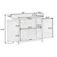 thumbnail image 7 of 39" Outdoor Potting Bench with Storage Cabinet & Galvanized Tabletop, Rustic Wooden Garden Workstation, Grey, 7 of 7