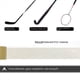 thumbnail image 4 of Paquete de 6 Cintas de Hockey Multipropósito Transparente Espinillera Calcetín Cinta Rollo Equipo Deportivo 2,4 cm X 28 M, 4 of 5