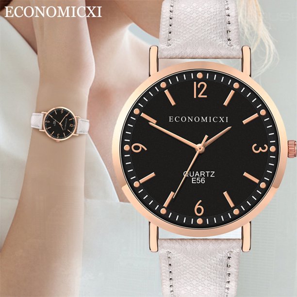 NECHOLOGY Talking Watch for Women Fashion Women's Leather Strap Watches