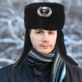 thumbnail image 4 of OULII 1Set Mens Warm Hat with Ear Protection for Winter Outdoor Activities in Black Color Round Shape, 4 of 8