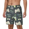 thumbnail image 2 of Balery Gamers Mens Swim Trunks Swim Shorts for Men Quick Dry Inseam Beach Shorts with Compression Liner Pocket-XX-Large, 2 of 9