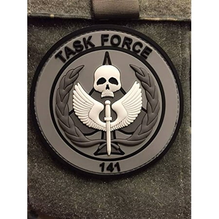 Call of Duty Black Ops COD TASK FORCE 141 3D PVC Velcro Patch Video game Patch