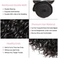 thumbnail image 2 of ASHINE Water Wave Bundles Human Hair 10A Brazilian Virgin Human Hair 24 inches Double Weft Natural Black Color Glueless for Women, 2 of 7