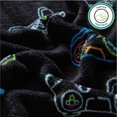 thumbnail image 4 of Your Zone 16" Huggable Gamer Pillow & 50" x 60" Throw Set, Black, 4 of 8