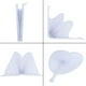 48 Pack de Ventilateurs en Papier Pliable Blancs Ventilateurs en Papier à Main pour les Faveurs de Mariage / Fête / Fête (1 Couleurs: Forme Ronde) – image 3 sur 8