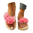 thumbnail image 1 of Dakaela Sandales de Plage Compensées pour Femmes Plateforme Été Plage Chaussures à Fleurs Décontractées Marche Sandales à entre-Doigts, 1 of 5