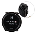 thumbnail image 4 of EeaseCA 6-80V Round Waterproof Timer LCD Display Engine Digital Tach Hour Meter for Gasoline Diesel Engine Lawn Mower Motorcycle (DC), 4 of 7