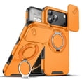 thumbnail image 1 of Magnetic for iPhone 17 Pro Max Case [Compatible with MagSafe] [360° Rotatable Ring Holder Kickstand] [Military Grade Protection] Shockproof Slim Phone Case for iPhone 17 Pro Max,Orange, 1 of 7