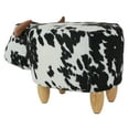 Black and White Cow Stool