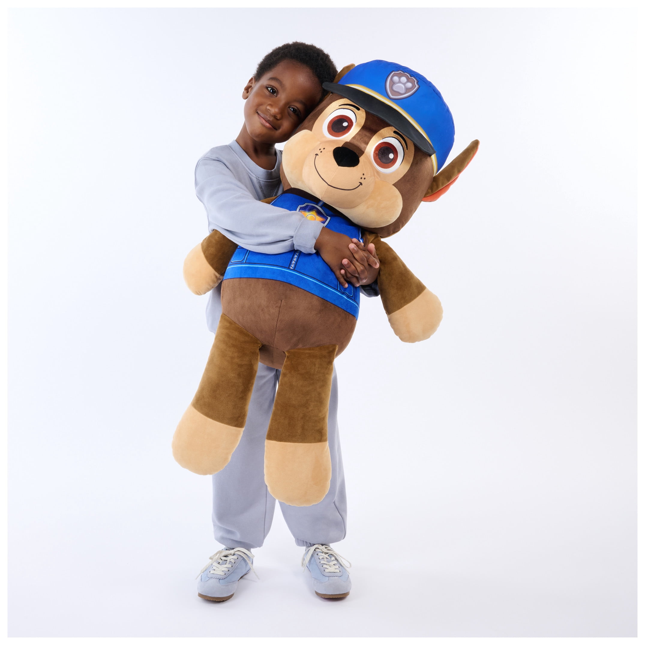 PAW Patrol, Chase Jumbo 32-inch Plush Toy with Embroidered Details, for Ages 0+