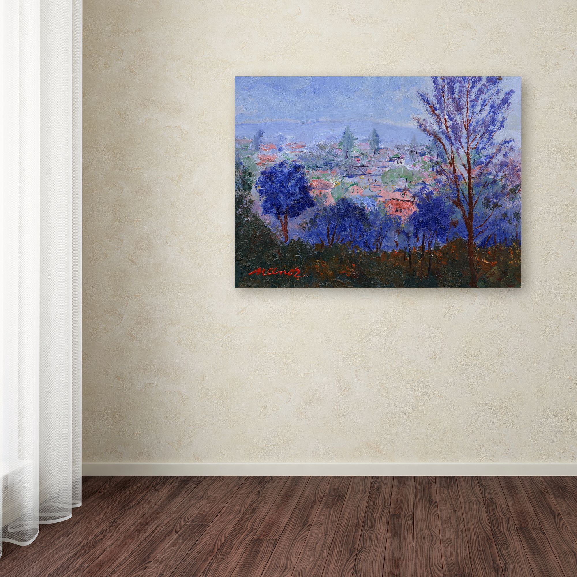 Trademark Fine Art "Mystic Town" Canvas Art by Manor Shadian