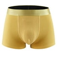 thumbnail image 5 of 2 Pack XL-4X Plus Size Mens Big & Tall Underwear Mid Waisted Boxer Briefs Classic Color Block Stretchy Slim Breathable Full-Coverage Athletic Workout Boxers, 5 of 6
