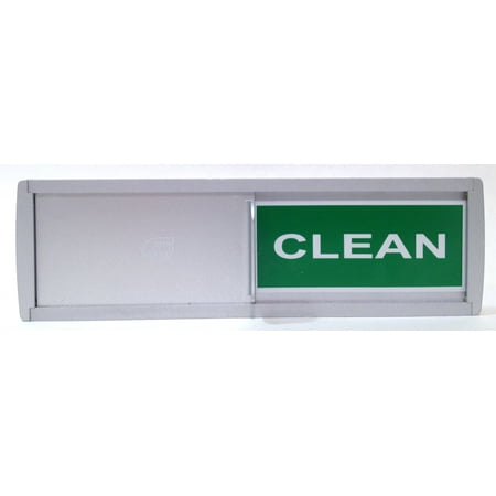 - Dish Nanny Dishwasher Magnet Clean Dirty Sign, Non-Scratching Backing / 3M Sticky Tab Adhesion, Sliding Indicator Works for Dishwashers, Reminder Tells Whether Dishes Are Clean or Dirty - Silver