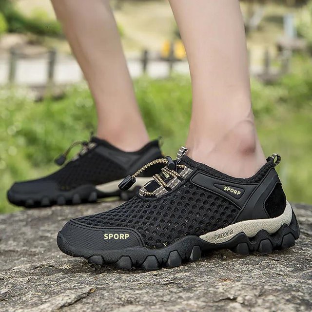 Zapatillas transpirables para hombre, novedad de 2022, zapatos de moda para hombre, zapatos de senderismo para escalar, zapatos para caminar al aire libre en la playa, zapatillas de deporte descalzas Tan Jianjun unisex