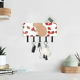 thumbnail image 6 of Capybara Strawberry Mail Holder Organizer Wall Mount with Shelf Key Holder Key Rack with 5 Key Hooks for Wall Decorative, 6 of 6