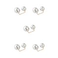 thumbnail image 2 of QualitChoice Broche de Robe Style Simple Accessoire de Mode pour Femme Vêtements Féminins Ornement Bijou Cadeau Perle Chandail Cardigan Clip Type 2 5ensemble, 2 of 6