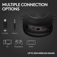 thumbnail image 5 of Logitech G PRO X 2 Lightspeed Wireless Gaming Headset: Detachable Boom Mic, 50mm Graphene Drivers, DTS:X Headphone 2.0—7.1 Surround, Bluetooth/USB/3.5mm Aux, for PC, PS5, PS4, Nintendo Switch - Black, 5 of 5