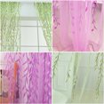 thumbnail image 3 of Offset Print Window Screening Drapes Panels Sheer Voile Tulle Wicker Pattern Shade Curtain for Living room kitchen,39.37*106.30in (1 Panel), 3 of 13