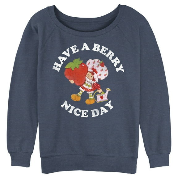 Junior's Strawberry Shortcake Berry Nice Day Greeting Sweatshirt
