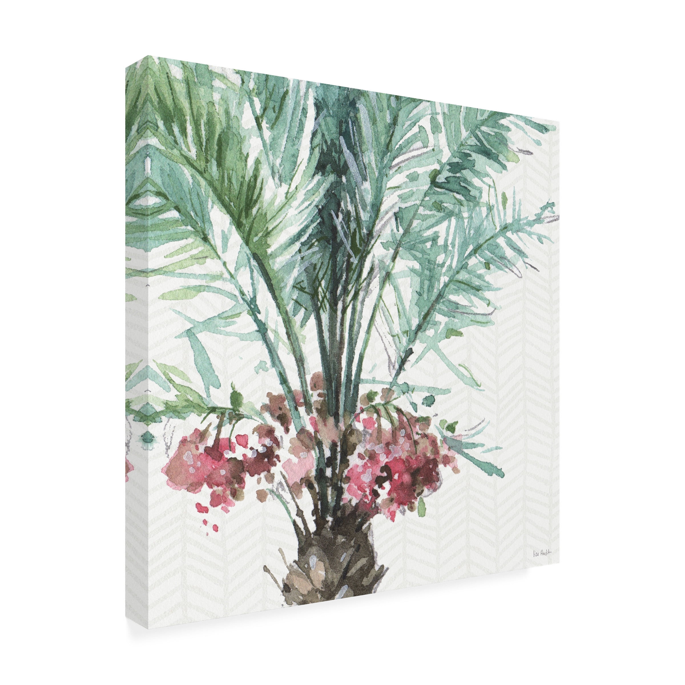 Lisa Audit 'Mixed Greens V' Outdoor Canvas 18x24