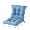 thumbnail image 3 of Greendale Home Fashions Outdoor Tufted 42'' x 21'' Chair Cushion, Denim, 3 of 9