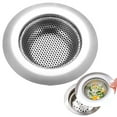 thumbnail image 4 of Shoreew 5Pcs Kitchen Sink Strainer Stainless Steel Mesh Sink Strainer with Large Wide Rim Anti-Rust Large Basket Strainer Anti-Clog Garbage Disposal Cover, 4 of 7
